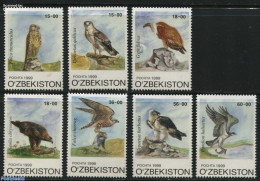 Uzbekistan 1999 Birds Of Prey 7v, Mint NH, Nature - Birds - Birds Of Prey - Ouzbékistan