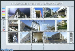 South Africa 2008 Court Of Justice 10v M/s, Mint NH, Various - Justice - Art - Modern Architecture - Ongebruikt