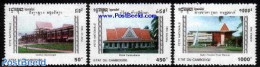 Cambodia 1993 National Day 3v, Mint NH, Performance Art - Various - Theatre - Hotels - Art - Architecture - Modern Arc.. - Teatro