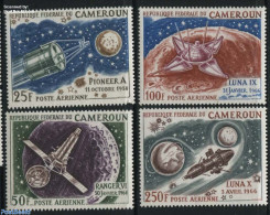 Cameroon 1967 Moon Exploration 4v, Mint NH, Transport - Space Exploration - Kamerun (1960-...)