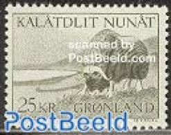 Greenland 1969 Animals, Ox 1v, Mint NH, Nature - Animals (others & Mixed) - Cattle - Ongebruikt