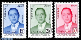 Morocco 1957 Prince Moulay E. Hassan 3v, Mint NH, History - Kings & Queens (Royalty) - Königshäuser, Adel