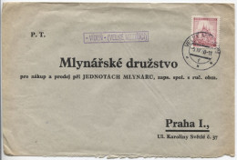 Böhmen Und Mähren Postablagestempel Viden (Velke Mezirici) Brief 5.4.40 - Briefe U. Dokumente