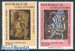 Ivory Coast 1987 Paintings 2v, Mint NH, Art - Paintings - Unused Stamps