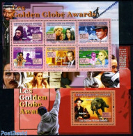 Guinea, Republic 2008 Golden Globe Award 7v (2 S/s), Mint NH, Performance Art - Film - Movie Stars - Cinema