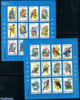 Romania 1991 Birds 2x12v M/s, Mint NH, Nature - Birds - Owls - Unused Stamps