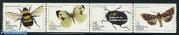 Azores 1984 Insects From Booklet 4v, Mint NH, Nature - Butterflies - Insects - Azoren