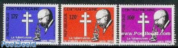 Central Africa 1982 Robert Koch 3v, Mint NH, Health - History - Anti Tuberculosis - Health - Nobel Prize Winners - Maladies