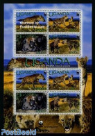 Uganda 2008 WWF, Spotted Hyena M/s (with 2 Sets), Mint NH, Nature - Animals (others & Mixed) - World Wildlife Fund (WWF) - Other & Unclassified