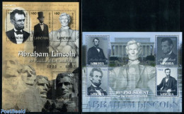 Liberia 2010 Abraham Lincoln 8v (2 M/s), Mint NH, History - American Presidents - Politicians - Autres & Non Classés