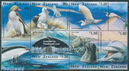 New Zealand 1996 Wildlife Sheetlet, Mint NH, Nature - Animals (others & Mixed) - Birds - Penguins - Sea Mammals - Ongebruikt