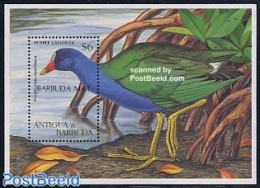 Barbuda 1997 Birds S/s, Purple Gallinule, Mint NH, Nature - Birds - Barbuda (...-1981)