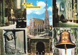 VIENNA, CHURCH, ARCHITECTURE, TOWER, SCULPTURE, BELL, GATE, AUSTRIA, POSTCARD - Iglesias