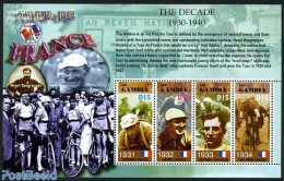 Gambia 2003 Tour De France 1931-1934 4v M/s, Mint NH, Sport - Cycling - Sport (other And Mixed) - Cyclisme