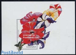 Guyana 1997 Petunia Hybride S/s, Mint NH, Nature - Flowers & Plants - Guyane (1966-...)