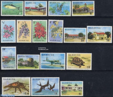 Barbuda 1974 Definitives 17v, Mint NH, Nature - Sport - Transport - Birds - Fish - Flowers & Plants - Reptiles - Turtl.. - Fische