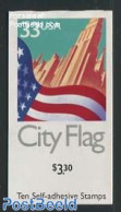 United States Of America 1999 City Flag Booklet With Black Year (10x33c S-a), Mint NH, Stamp Booklets - Ungebraucht