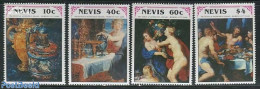 Nevis 1991 P.P. Rubens 4v, Mint NH, Paintings - Rubens - St.Kitts-et-Nevis ( 1983-...)