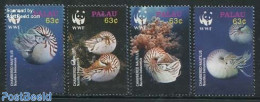 Palau 2006 WWF, Nautilus 4v, Mint NH, Nature - Shells & Crustaceans - World Wildlife Fund (WWF) - Meereswelt