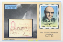 341070 MNH MALDIVAS 1992 90 ANIVERSARIO DEL NACIMIENTO DE FRIEDRICH SCHMIEDL - Maldives (1965-...)