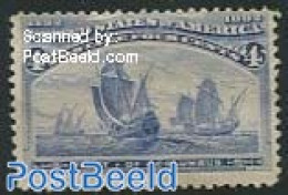 United States Of America 1893 4c, Stamp Out Of Set, Without Gum, Unused (hinged), Transport - Ships And Boats - Neufs