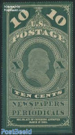 United States Of America 1865 Newspapers & Periodicals 1v, Unused (hinged), History - Newspapers & Journalism - Unused Stamps