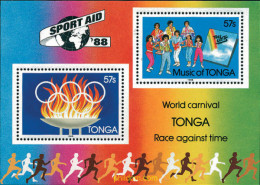 45697 MNH TONGA 1988 AYUDA AL DEPORTE - Tonga (1970-...)