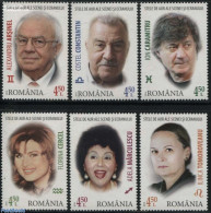 Romania 2016 Stars Of Stage & Screen 6v, Mint NH, Performance Art - Movie Stars - Theatre - Unused Stamps