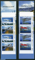 Iceland 2008 Aviation, 2 Booklets, Mint NH, Transport - Stamp Booklets - Aircraft & Aviation - Unused Stamps