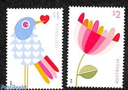 Australia 2018 Love 2v, Mint NH, Nature - Birds - Unused Stamps