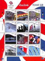Isle Of Man 2016 Olympic Games Rio 2016 4v M/s, Mint NH, Sport - Cycling - Olympic Games - Ciclismo