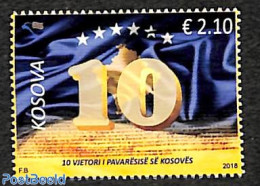 Kosovo 2018 10 Years Independent 1v, Mint NH, History - History - Autres & Non Classés