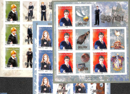 France 2007 Harry Potter 3 M/s, Mint NH, Art - Harry Potter - Unused Stamps