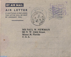 Liberia 1948 Aerogramme 10c To USA, Used Postal Stationary, Transport - Aircraft & Aviation - Airplanes