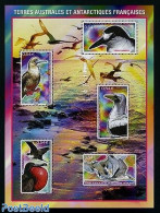 French Antarctic Territory 2008 Birds 5v M/s, Mint NH, Nature - Birds - Penguins - Neufs