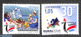 Luxemburg 2021 Rural Tourism 2v S-a, Mint NH, Health - Various - Food & Drink - Maps - Tourism - Art - Castles & Forti.. - Ungebraucht