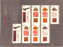 China People’s Republic 2022 Seals M/s, Mint NH - Unused Stamps