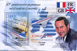 Central Africa 2019 Concorde S/s, Mint NH, Transport - Concorde - Aircraft & Aviation - Concorde