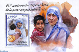 Central Africa 2019 Mother Theresa S/s, Mint NH, History - Religion - Nobel Prize Winners - Religion - Nobel Prize Laureates
