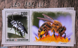 Central Africa 2019 Bees S/s, Mint NH, Nature - Bees - Insects - Centraal-Afrikaanse Republiek