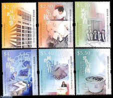 Hong Kong 2024 Anti Corruption 6v, Mint NH - Unused Stamps
