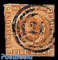 Denmark 1851 FIRE RBS 1v, Used, Used Or CTO - Used Stamps