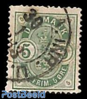 Denmark 1882 5o, Small Digits, Used, Used Or CTO - Gebraucht