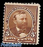 United States Of America 1890 5c, Brown, Stamp Out Of Set, Unused (hinged) - Ungebraucht