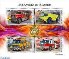 Niger 2023 Fire Engines, Mint NH, Transport - Fire Fighters & Prevention - Firemen