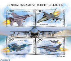 Niger 2023 General Dynamics F-16 Fighting Falcon, Mint NH, History - Transport - Various - Militarism - Aircraft & Avi.. - Militares
