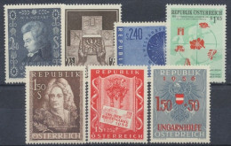 Österreich, MiNr. 1024-1030, Jahrgang 1956, Postfrisch - Volledige Jaargang