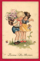 AC404 FANTAISIES ENFANTS HOTTE DE FLEURS BONNE FETE MAMAN - Schmetterlinge