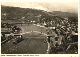 Aussig-Schrechenstein - Heremann Göring Brücke - Böhmen Und Mähren