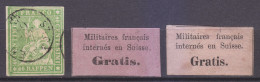 Switzerland 1862 - 1870. 3 Nice Stamps - M - Gebraucht